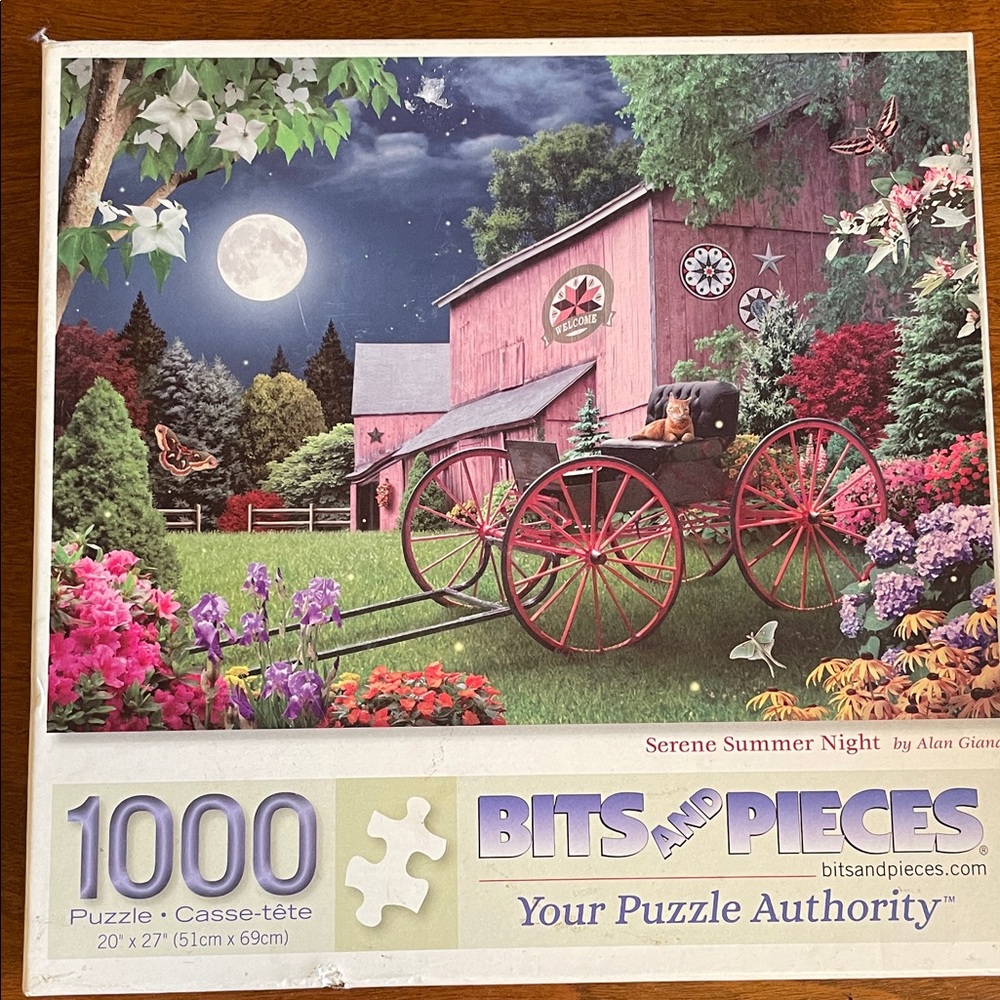 1000 Piece Moonlit Barn Puzzle
